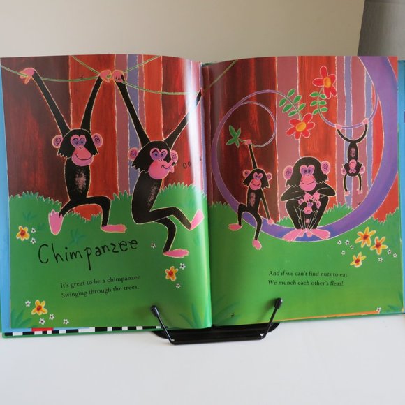 RUMBLE IN THE JUNGLE Giles Andreae HARDBACK W/JACKET & AUDIO CD - Picture 4 of 7